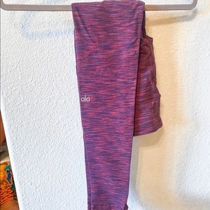 Alo Yoga Red Spacedye Leggings